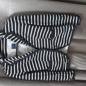 Zara basic stripped casual blazer